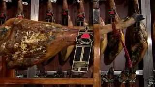 How to carve an authentic acorn fed Iberian Ham  or Jamón Ibérico [upl. by Duky]