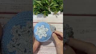 Crochet Ornament Bag CharmPouch❄️🧶 Full Tutorial coming 🔜 on my Channel crochet crochettutorial [upl. by Gerardo]