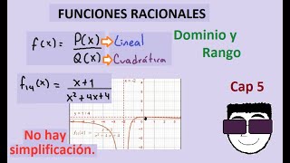 Funciones Racionales Cap 5 Función Lineal sobre Función Cuadrática [upl. by Whitver517]