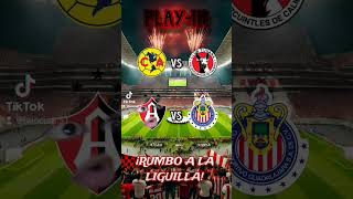 PARTIDOS DE PLAY IN LIGA MX ⚽️🇲🇽 ligamx futbolmexicano atlas chivas america tijuana [upl. by Shugart]