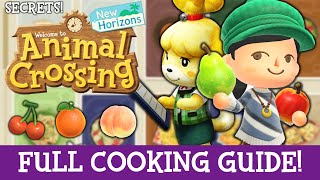 FULL COOKING GUIDE 20 SECRETS New Animal Crossing Update 20 Animal Crossing New Horizons DLC [upl. by Afnin]