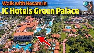 IC Hotels Green Palace Uall Inclusive ANTALYA WALKING TOUR Travel Vlog  IC Green Hotels Palace [upl. by Acimehs541]