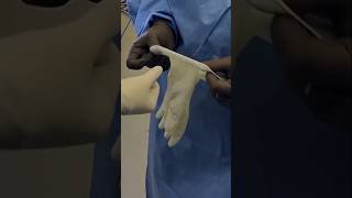 How to put on gloves for surgery [upl. by Aderb]