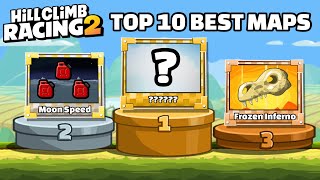 🔥TOP 10 BEST CUSTOM MAPS in Hill Climb Racing 2  Map Links [upl. by Nat159]