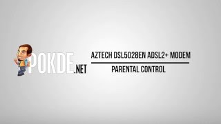 How to Aztech DSL5028EN ADSL2 Modem Parental Control Setup [upl. by Dita]