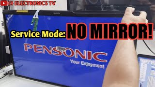 PENSONIC SMART LED TV solarize problem  No mirror in Service Mode how howtorepair china smart [upl. by Robbin]