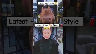 Latest Hair Style 😝😂 shorts youtubeshorts trending viralvideo comedy funny prameeta [upl. by Neelhsa982]