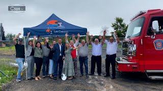 EN BREF  CONSTRUCTION D’UNE NOUVELLE CASERNE À LES COTEAUX [upl. by Ellac]