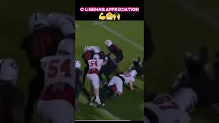 O Lineman Appreciation highschoolfootball americanfootball football shorts [upl. by Attemaj]