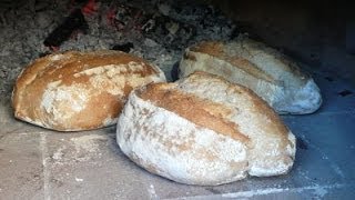 COMO HACER PAN EN HORNO DE LEÑA  Pan Casero  Josean MG [upl. by Notwen]