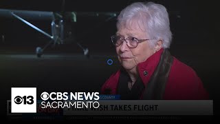 Former flight attendant facing terminal cancer granted final wish to fly one last time [upl. by Eecram]