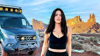 Living in a 4x4 Van  Adapting from Snowy City Life to OffGrid Barren Desert [upl. by Hwu]