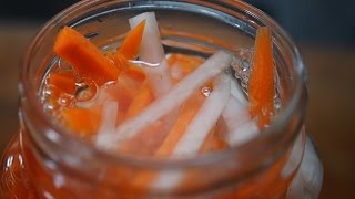 How to Pickle Radish and CarrotQuick and Easy Recipe [upl. by Kissel]