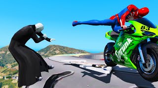 OmPaianjen cu prieteni lui Eroi pe Motociclete challenge GTA V Superman Nova Charles Krueger [upl. by Kenaz]