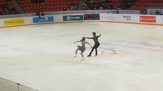 Gabriella Papadakis Guillaume Cizeron Practice  Grand Prix Grenoble  24112018 [upl. by Gilligan]