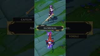 Caitlyn Interactions Part 1  League of Legends [upl. by Ahkihs]