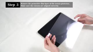 OMOTON A11 The Updated Installation Video for Screen Protector with Guide Frame [upl. by Atiuqahc]