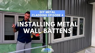 DIY PART 4 HOW TO COLORBOND WALL CLADDING Brisbane [upl. by Atteve]