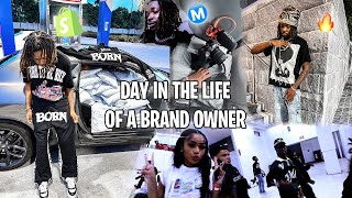 DAY IN THE LIFE OF A CLOTHING BRAND OWNER [upl. by Adnat]