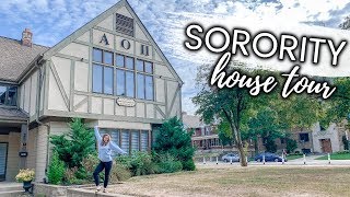 SORORITY HOUSE TOUR Alpha Omicron Pi at The Ohio State University [upl. by Cassy]