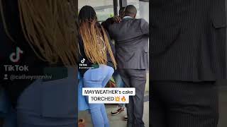 Torched or touched 🥲cake trendingshorts comedy mayweather maishamagic [upl. by Cath]