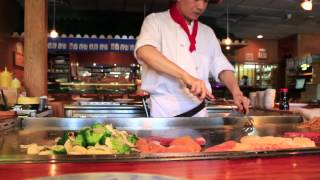 Hibachi chef live at nagoya [upl. by Ariajay]