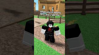 When youre playing MM2 but then you see this 💀 Roblox Murder Mystery 2 [upl. by Ahsyekal586]