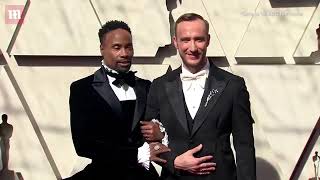 Billy Porter llegó a los Óscares 2019 en vestido negro y con su marido Adam Smith [upl. by Erdne]