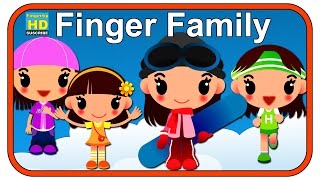 Daddy finger  Finger Family Cute Girls Family  Finger Rhymes [upl. by Gnus]