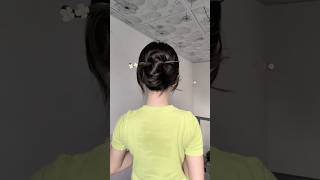 How to make a simple bun with a brooch hairstyle tips trending [upl. by Devaney126]