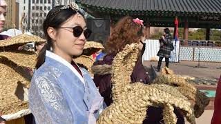 Seollal Korean New Year at Namsangol Hanok Village Seoul South Korea [upl. by Darahs]