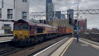 66053 at Manchester Oxford Road [upl. by Drofla417]