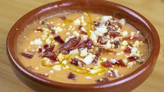 💃 How to make Cordovan Salmorejo  Spanish Food 🍅 [upl. by Eille345]