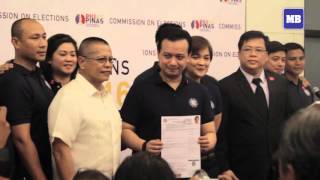 Sen Antonio Trillanes IV files COC for VP [upl. by Adniral]