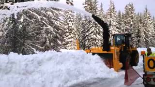 Larue D65 Loader Mount Snow Blower in Action [upl. by Cammie]