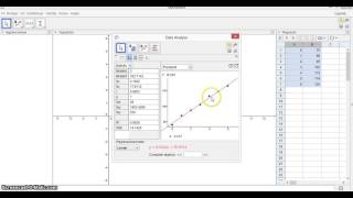 regressionsanalyse i GeoGebra eksponentiel funktion [upl. by Iggep590]