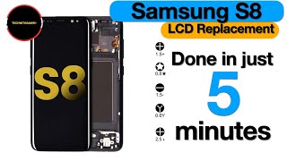 “Samsung S8 Screen Replacement  StepbyStep Guide SamsungS8 ScreenReplacement [upl. by Naffets796]