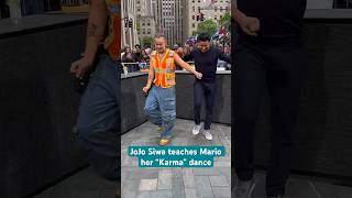 JoJoSiwa broke down her viral “Karma” dance for Mario 🔥 shorts [upl. by Ydnew]