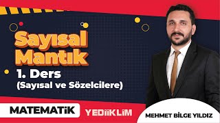 Sayısal mantık 1 Ders  Sayısal ve Sözelcilere   Mehmet Bilge YILDIZ [upl. by Der]