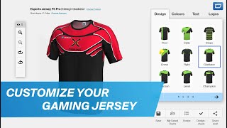 Gaming jersey maker – design your custom esports shirt  owayo [upl. by Avram]