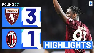 TORINOMILAN 31  HIGHLIGHTS  Toro stun the Rossoneri with THREE goals  Serie A 202324 [upl. by Maggi128]