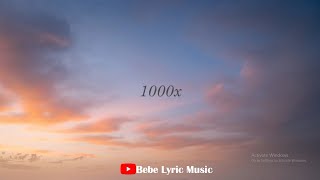 1000x  Jarryd James  Lyrics [upl. by Migeon]