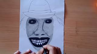 how to draw the Mr babadook babadook easy chitrankan step by step scary drawing babadook drawing [upl. by Mcdade]