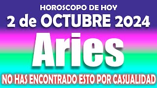 ARIES ♈️ 🙏 ALGO ASOMBROSO TE SUCEDE 🙏 HOROSCOPO DE HOY 2 DE OCTUBRE 2024 💖 HOROSCOPO ARIES AMOR 💖 [upl. by Harmonie]