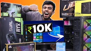 10000 Rs Super Gaming  Editing PC Build⚡With 4GB GPU Worlds Cheapest PC Build 🪛Live Test [upl. by Loella891]