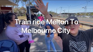 Train ride Melton to melbourne City Nyra first trainride [upl. by Marcin]