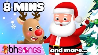 Merry Christmas And Rudolph The Red Nosed Reindeer Song For Children Video 4K [upl. by Yssak]