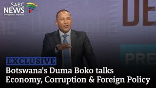 Exclusive  Botswanas Duma Boko talks Economy Corruption amp Foreign Policy [upl. by Rawden]