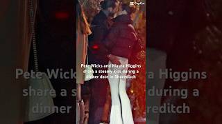 Pete Wicks and Maura Higgins share a steamy kiss during a dinner date in Shoreditch [upl. by Anirbed270]