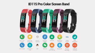 ID115 Pro Color Screen Smart Band [upl. by Farl164]